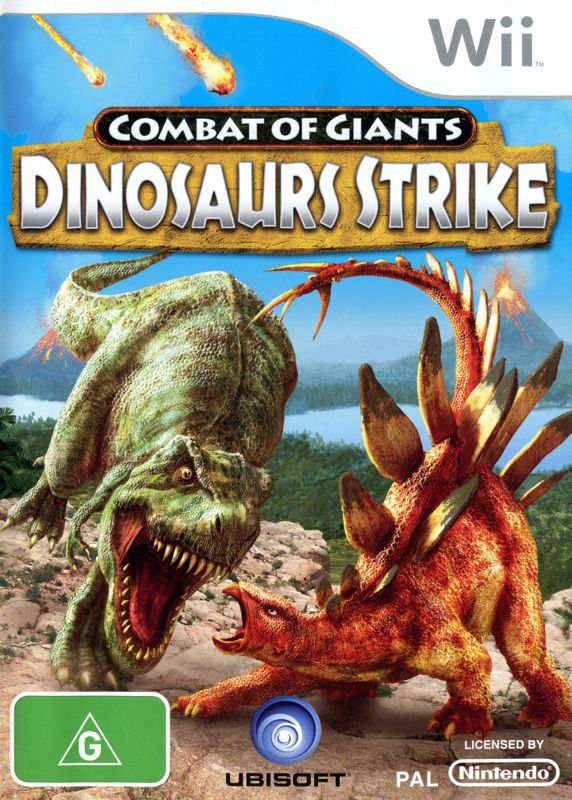 Battle of Giants: Dinosaurs Strike box art for Wii